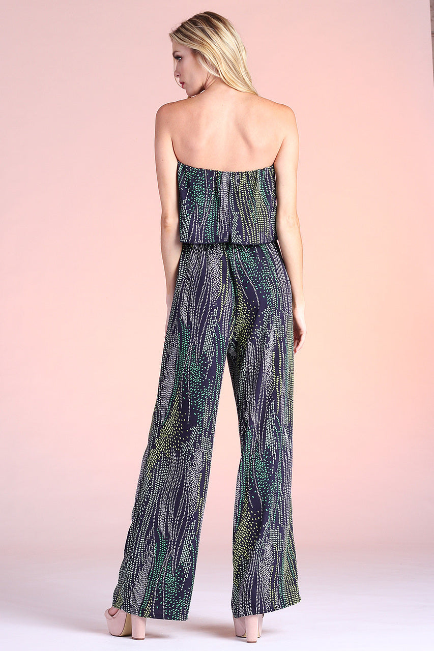 DREAM BEADS STRAPLESS JUMPSUIT