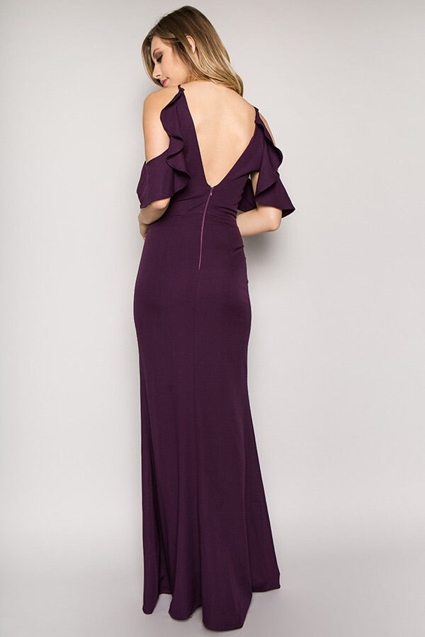 IVAELLE PLUM GOWN