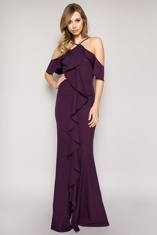 IVAELLE PLUM GOWN