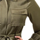 CHEVY POCKET SATIN SHIRT DRESS