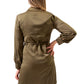 CHEVY POCKET SATIN SHIRT DRESS