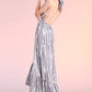 ADELINE STRIPE HALTER MAXI