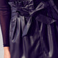 SIBA BLACK LEATHER SKIRT
